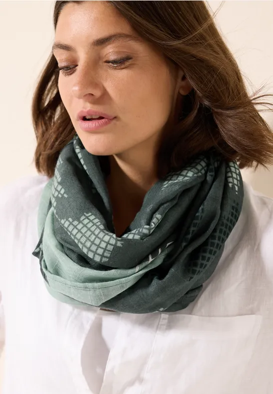 Sjaal met structuurpatroon dark balmy khaki