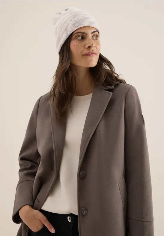 Beanie mit Zebramuster desert beige melange