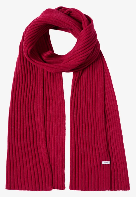 Strickschal beaujolais red