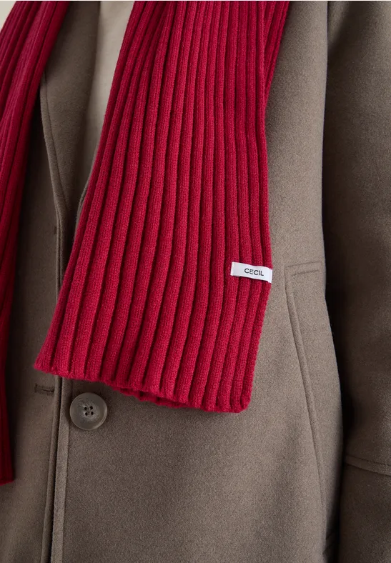 Strickschal beaujolais red