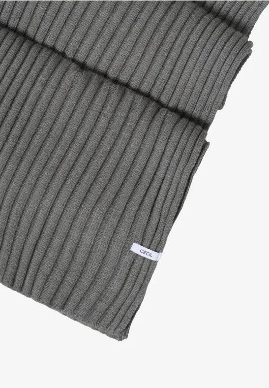 Strickschal pastel olive