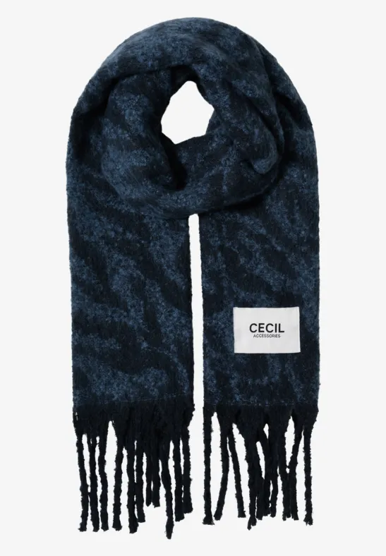 Gezellige sjaal dark navy blue