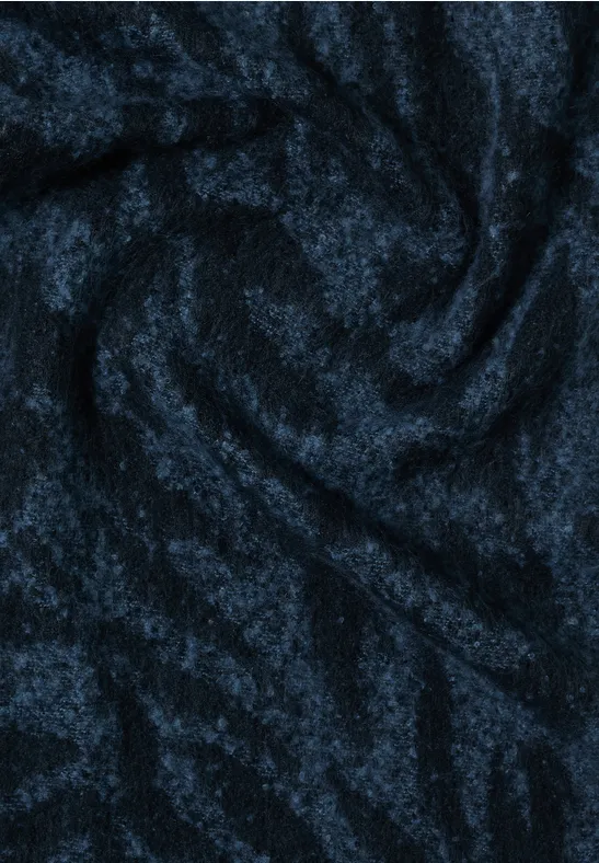 Gezellige sjaal dark navy blue