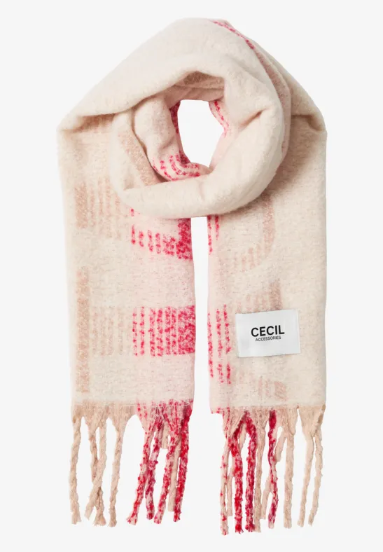 Gezellige sjaal light sandy beige