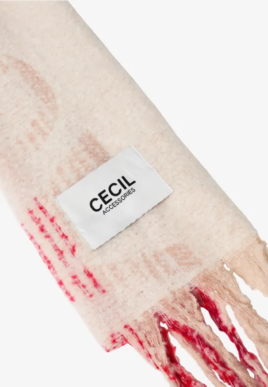 Gezellige sjaal light sandy beige