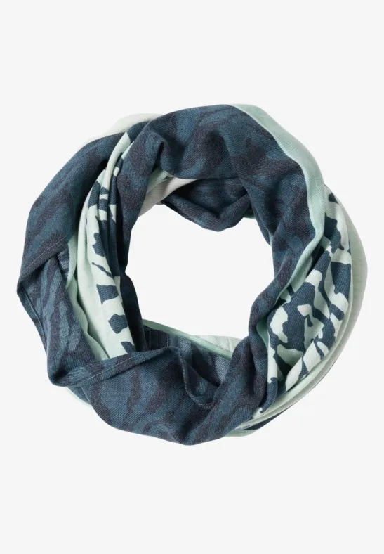 Softer Loopschal mit Print smoke salvia