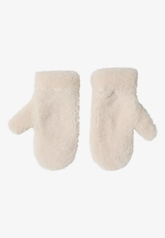 Teddy Fäustlinge teddy vanilla white