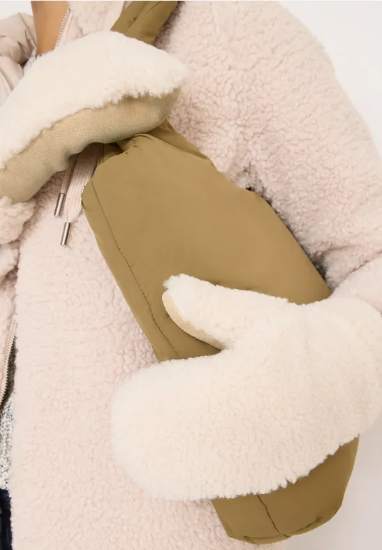 Teddy Fäustlinge teddy vanilla white