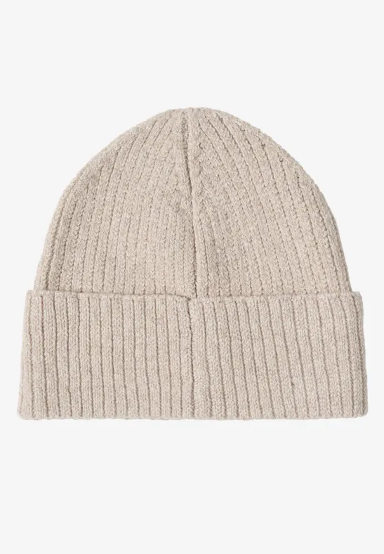 Bonnet en couleur unie alabaster beige melange