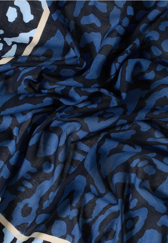 Dreieckstuch mit Tape urban dark blue