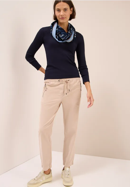 Gemusterter Loop Schal urban dark blue