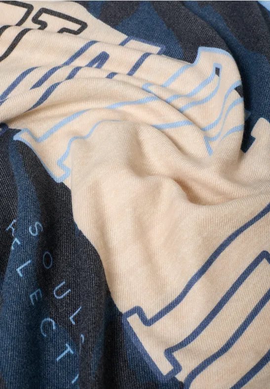 Kuscheliger Loop Schal urban dark blue