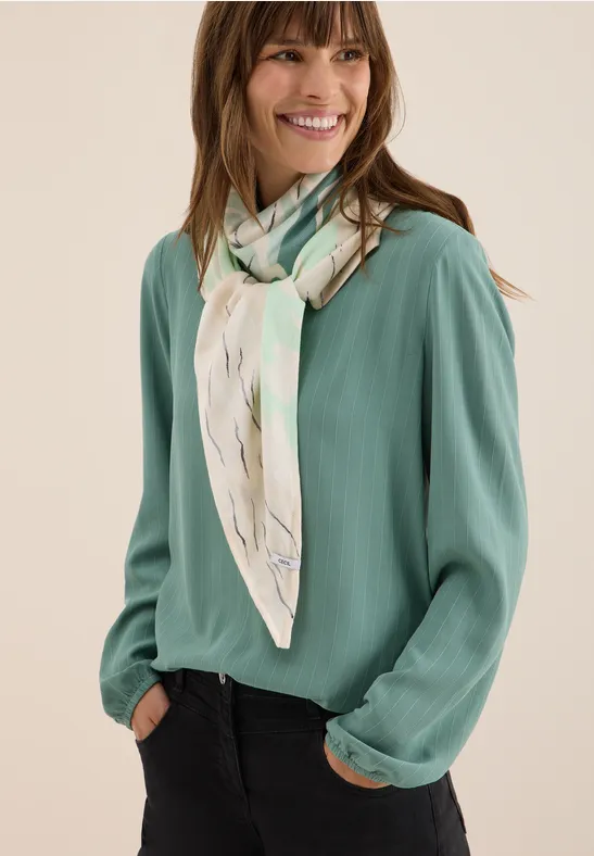 Foulard avec impression sur film jewel green