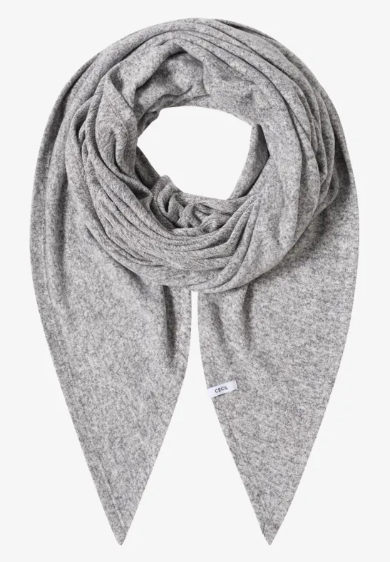 Kuscheliges Dreieckstuch flint grey melange