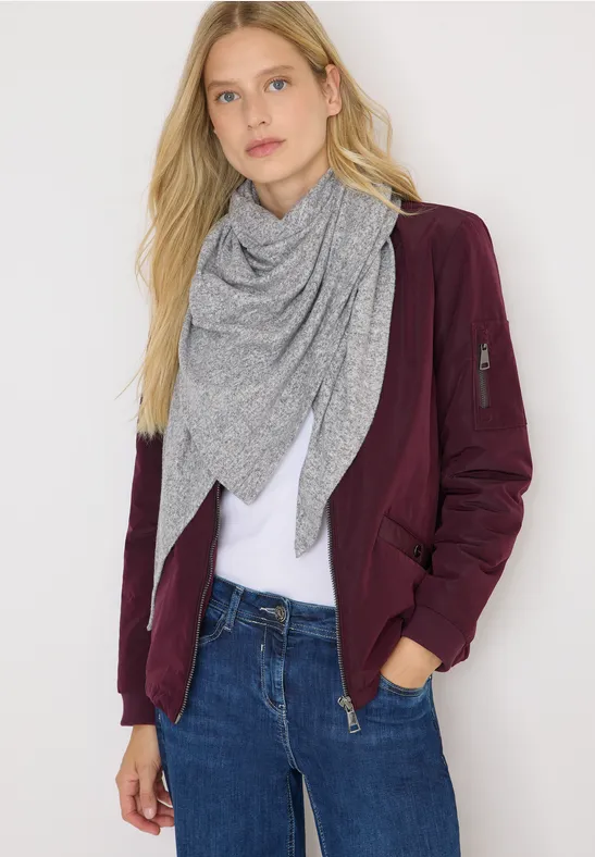 Kuscheliges Dreieckstuch flint grey melange