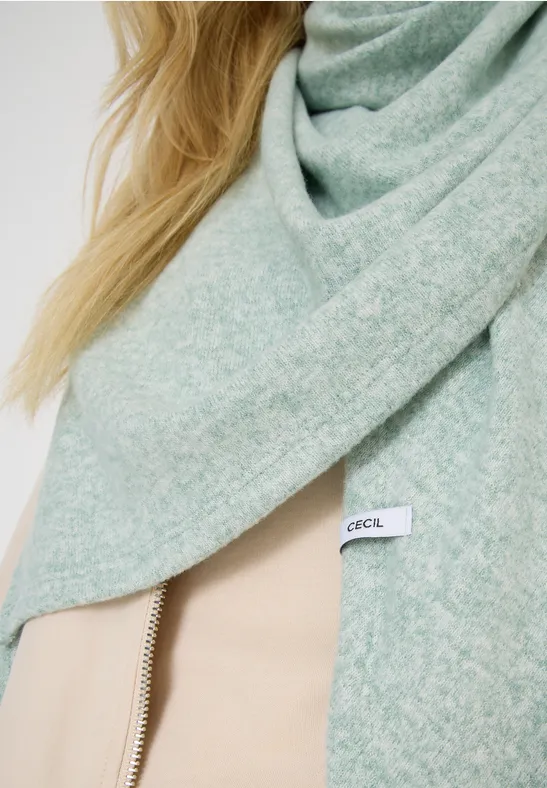 Kuscheliges Dreieckstuch jewel green melange