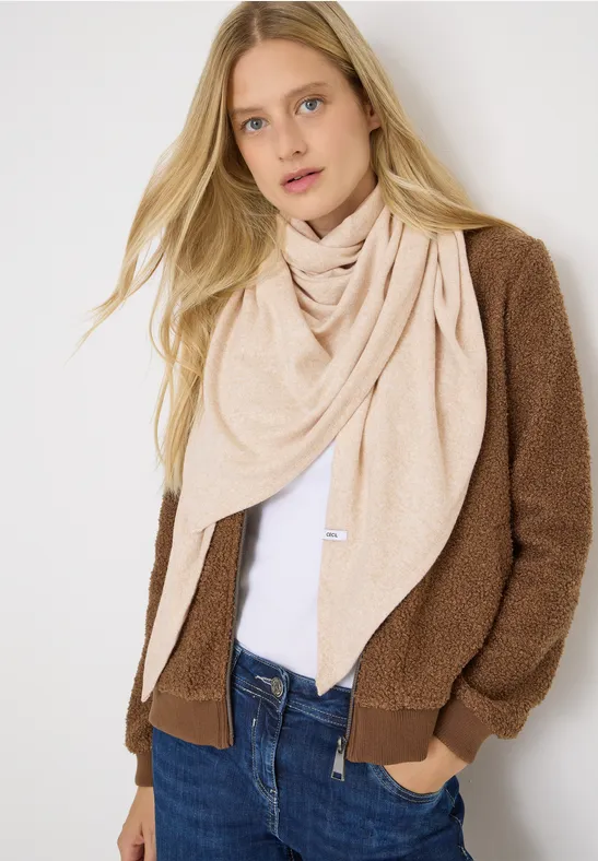 Kuscheliges Dreieckstuch sandalwood beige melange