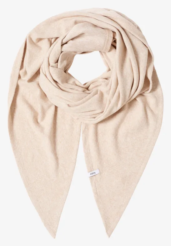 Kuscheliges Dreieckstuch sandalwood beige melange