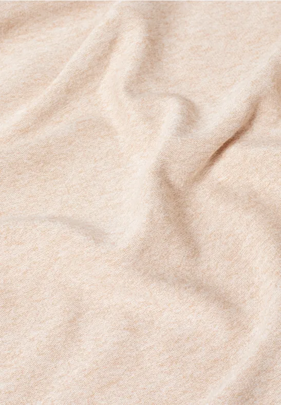 Kuscheliges Dreieckstuch sandalwood beige melange