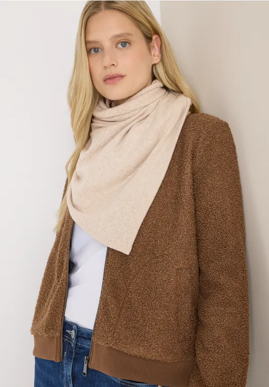 Kuscheliges Dreieckstuch sandalwood beige melange
