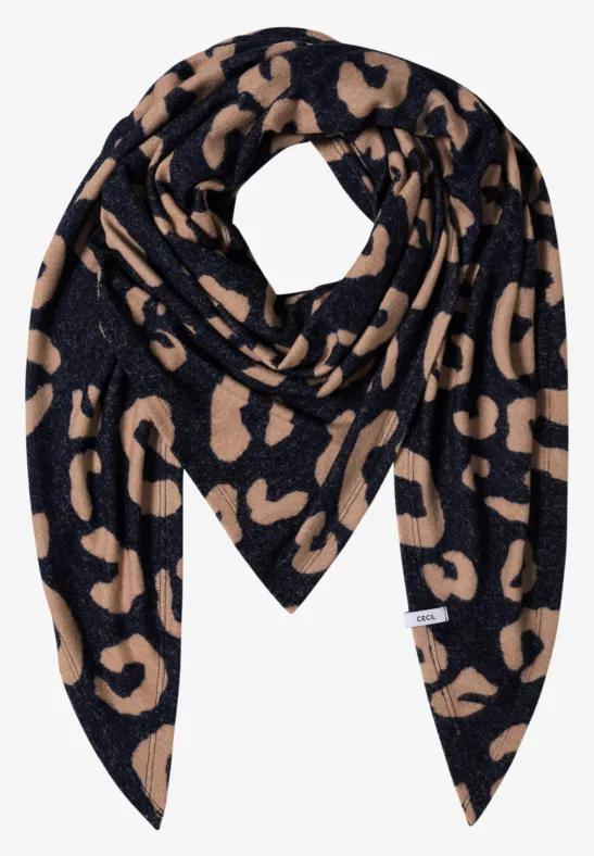 Kuscheliges Dreieckstuch urban dark blue melange