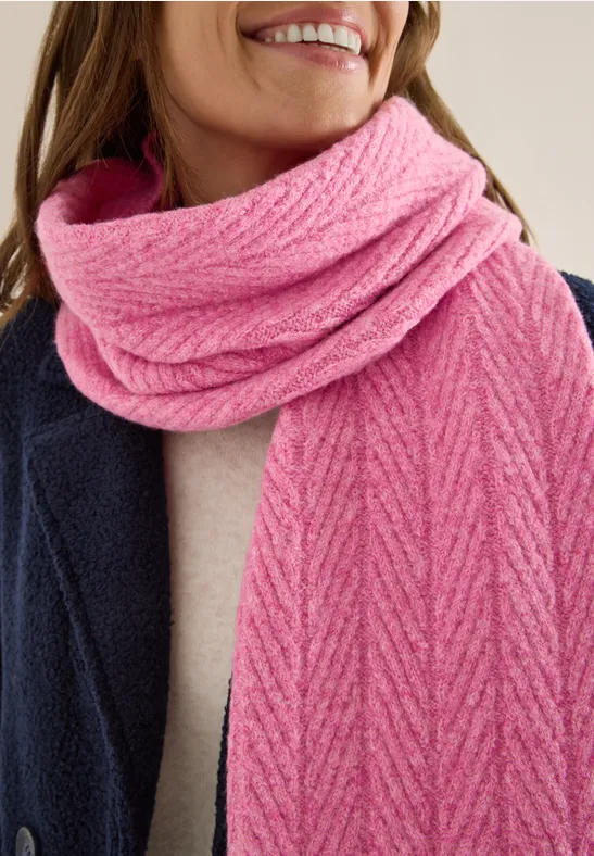 Écharpe tricotée avec structure dark blossom melange