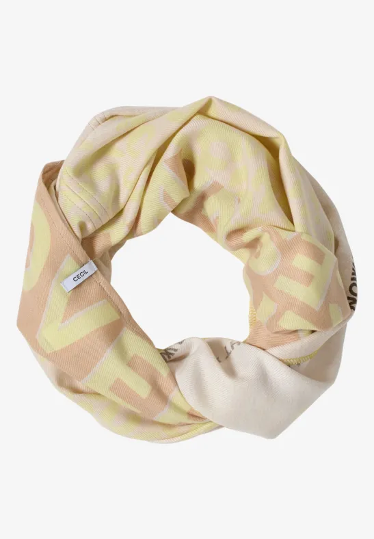 Kuscheliger Loop Schal iced yellow