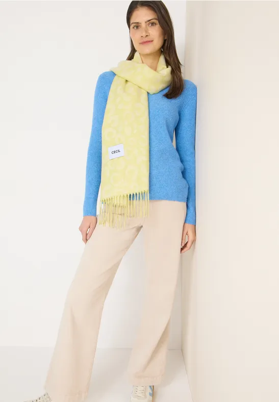 Zachte sjaal iced yellow