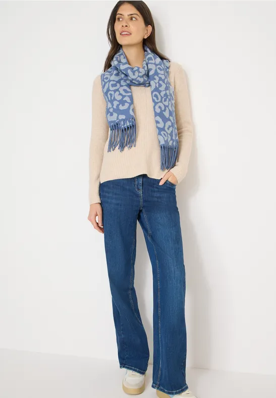 Zachte sjaal coal blue