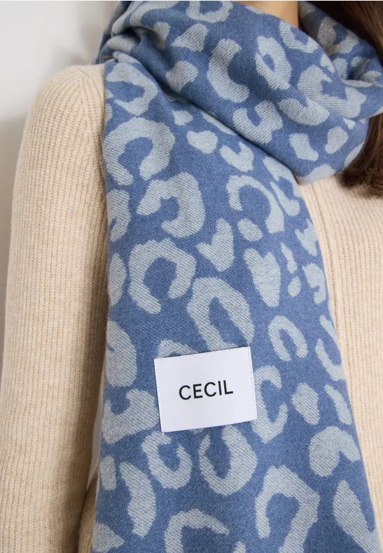 Zachte sjaal coal blue