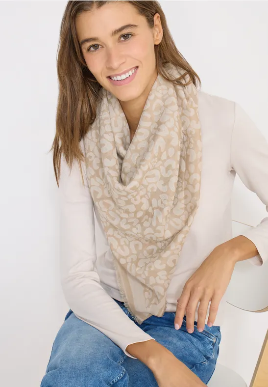 Patchwork Tuch mocha taupe