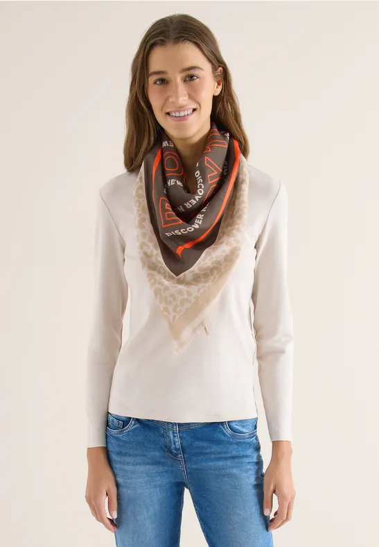 Patchwork Tuch mocha taupe