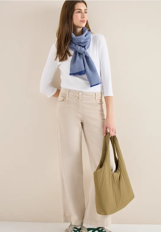 Tuch in Unifarbe coal blue