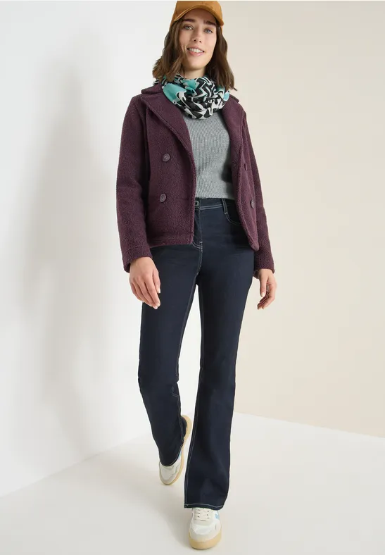 Gemusterter Loop-Schal light foam blue