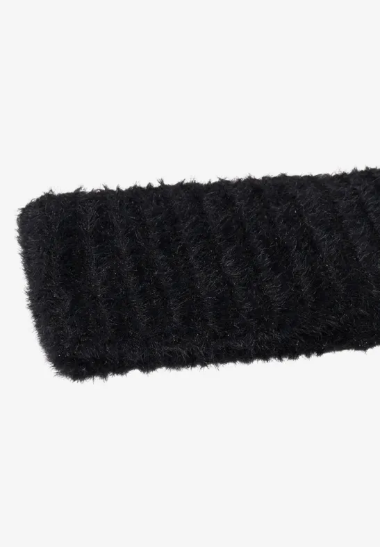 Stirnband mit Glitzerdetails Black