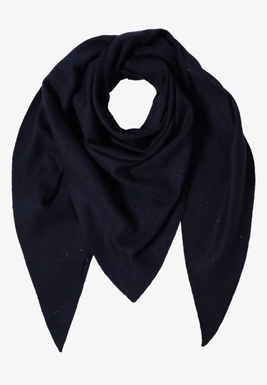 Schal mit Schmucksteinen urban dark blue