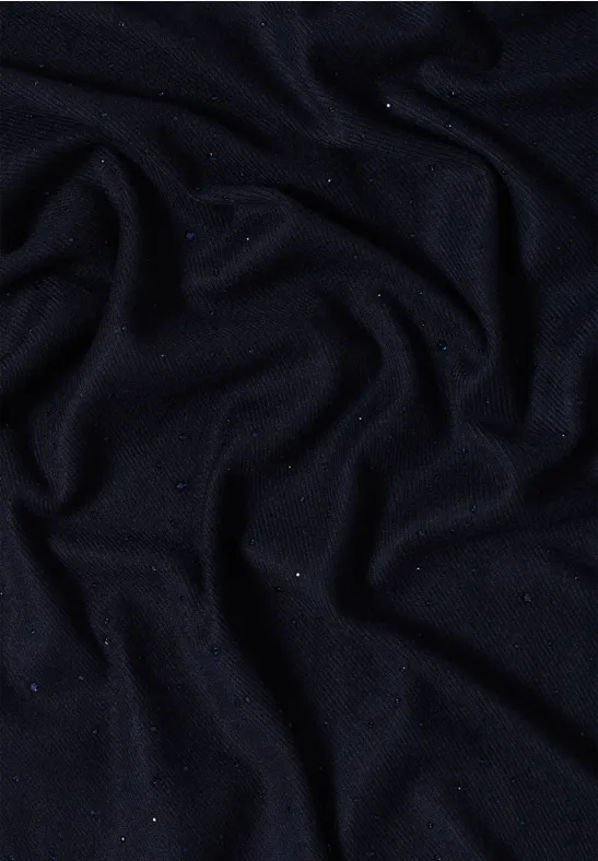 Schal mit Schmucksteinen urban dark blue