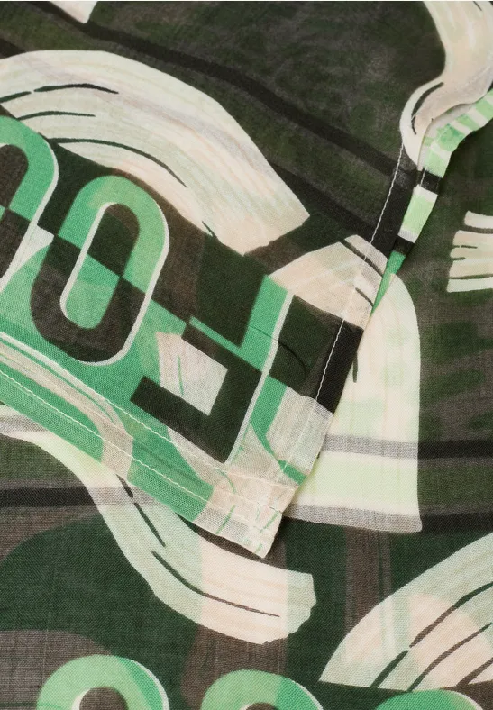 Gemusterter Loop-Schal raw khaki