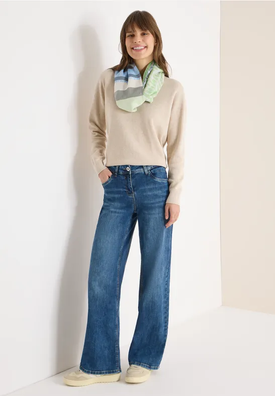 Strukturmix Loop-Schal bamboo green