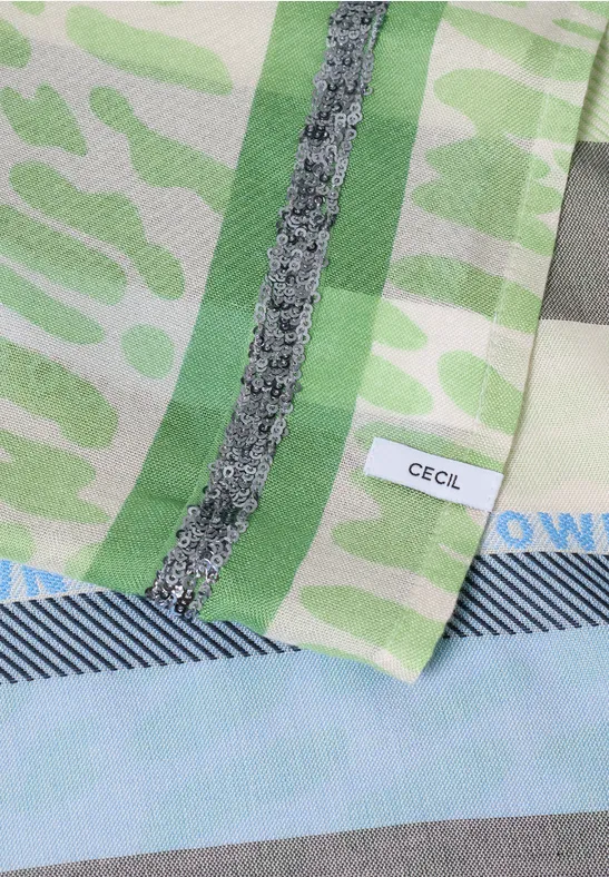 Strukturmix Loop-Schal bamboo green