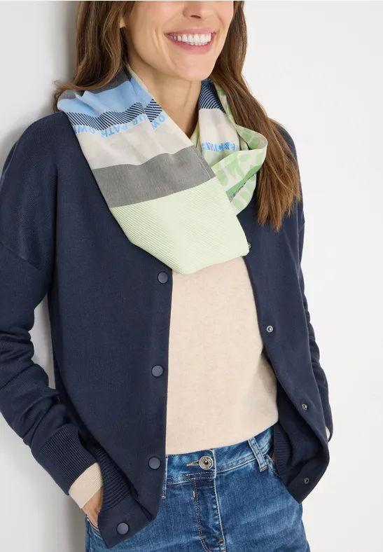 Strukturmix Loop-Schal bamboo green