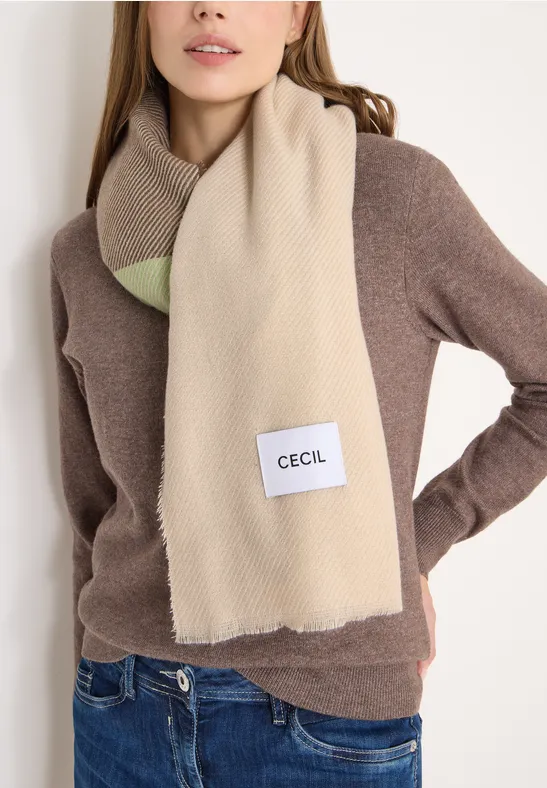 Gemustertes Tuch urban taupe