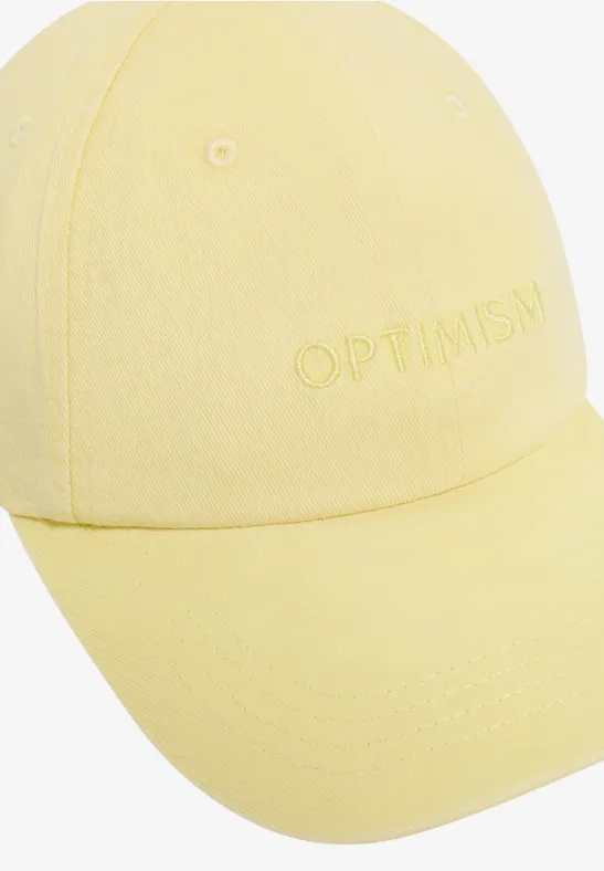 Cap mit Stickerei butter yellow
