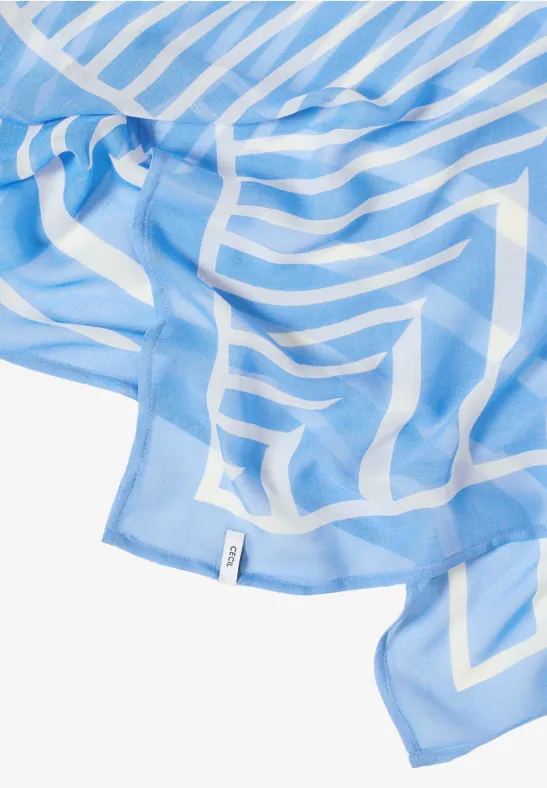 Gemustertes Bandana fountain blue