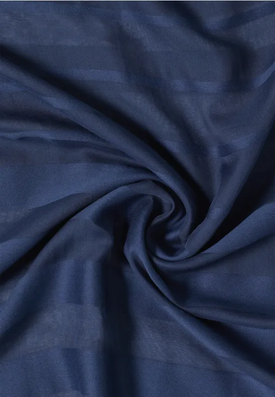 Gestreifter Loop Schal sporty denim blue