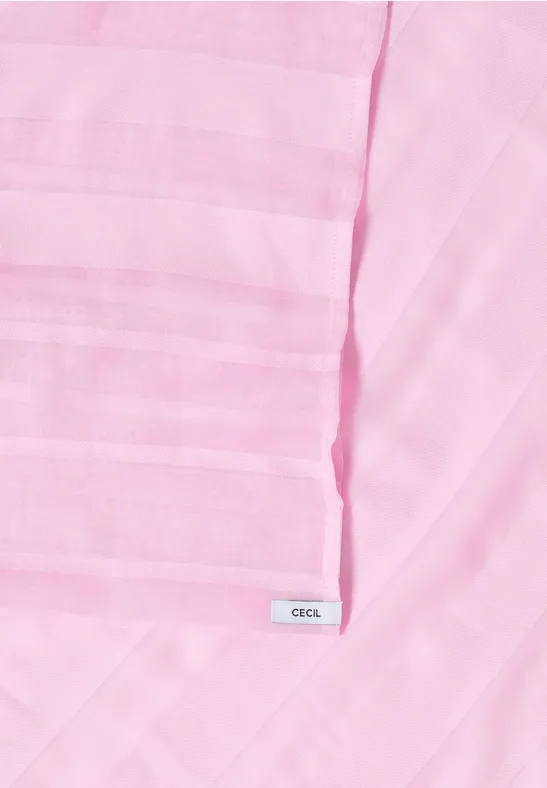 Gestreifter Loop Schal light blush rose