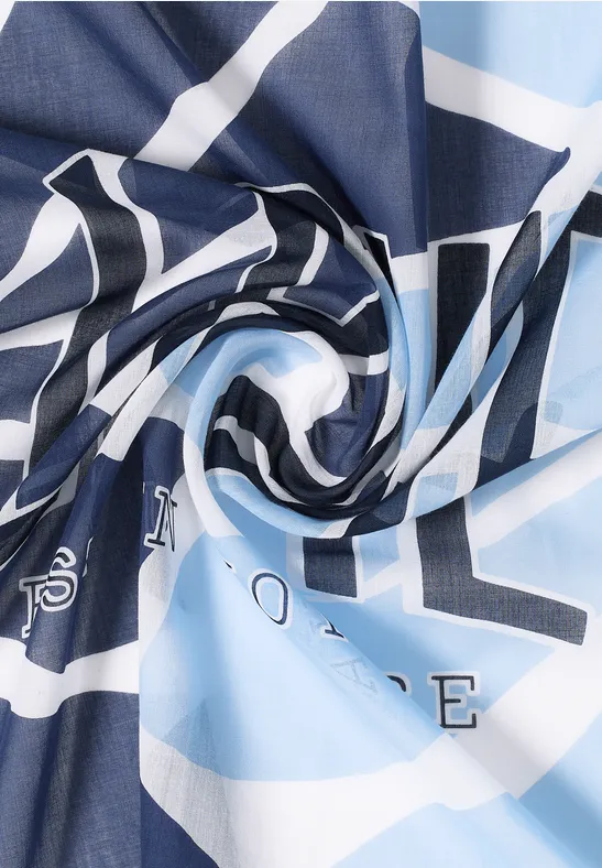 Print Bandana sporty denim blue