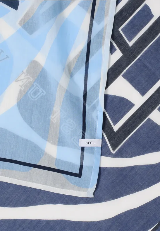 Print Bandana sporty denim blue