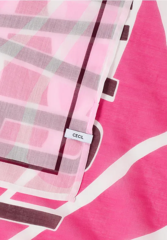 Print Bandana beetroot pink