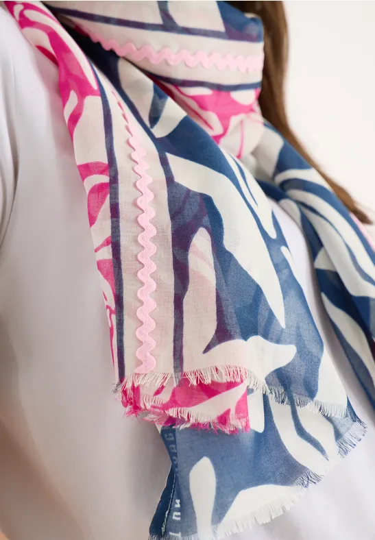 Schal mit Tape Detail sporty denim blue